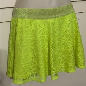 Justice Girls Chartreuse Skirt